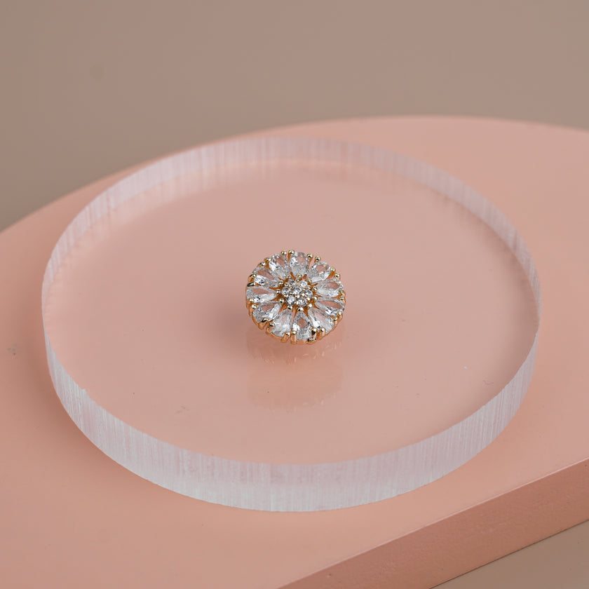 Tombol Berlian Imitasi Zirkon Ivana