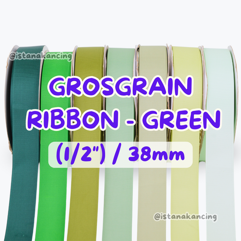 Grosgrain Wajah Ganda 1/2