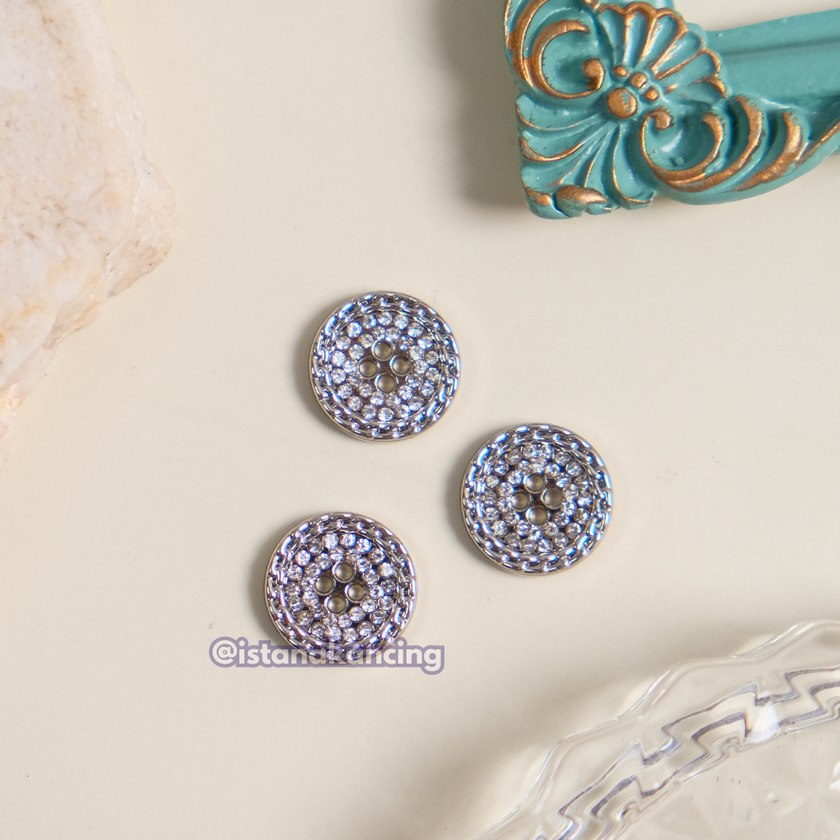 Tombol Berlian Haven 4 Lubang 12mm