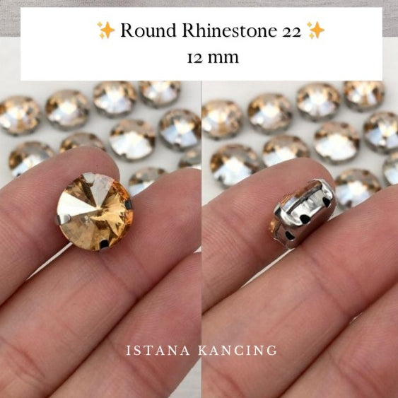 Round Crystal Claw Setting 12mm
