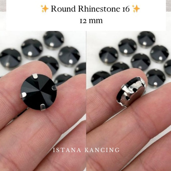 Round Crystal Claw Setting 12mm