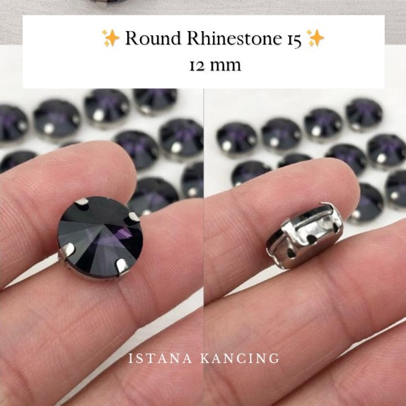 Round Crystal Claw Setting 12mm