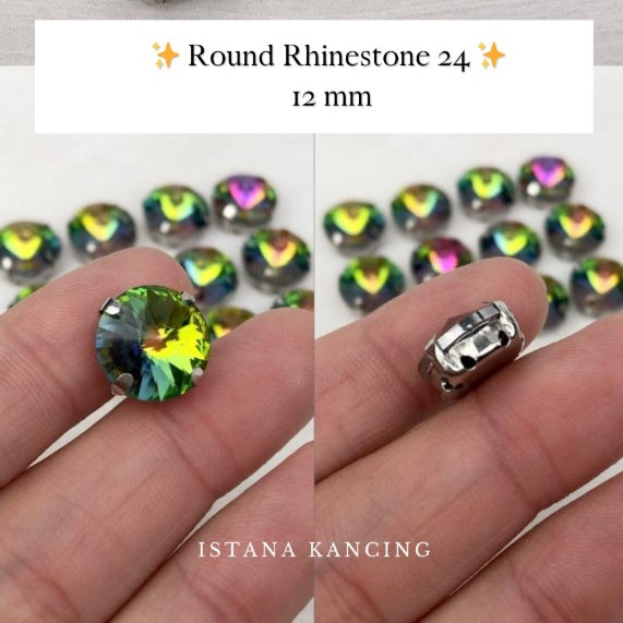 Round Crystal Claw Setting 12mm