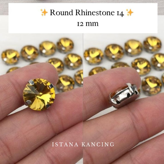 Round Crystal Claw Setting 12mm