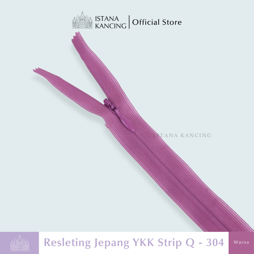 Resleting Tak Terlihat YKK - Strip Q