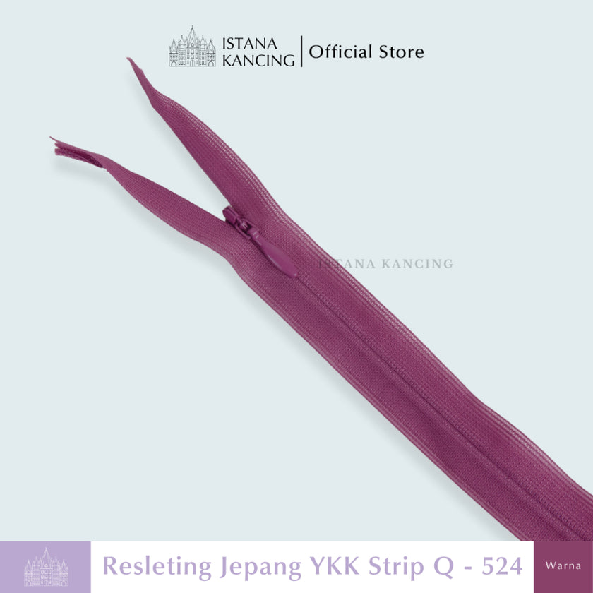 Resleting Tak Terlihat YKK - Strip Q