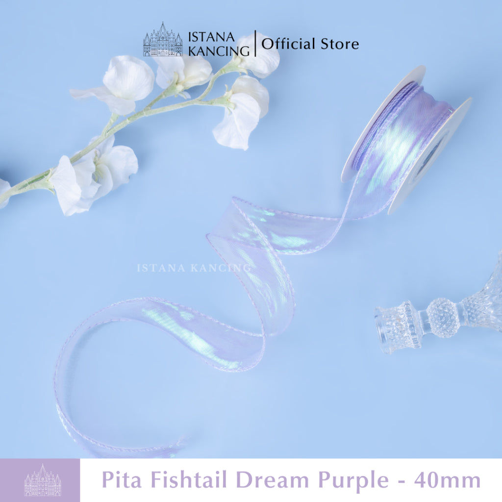 Pita Fishtail Hologram Gelombang 40mm