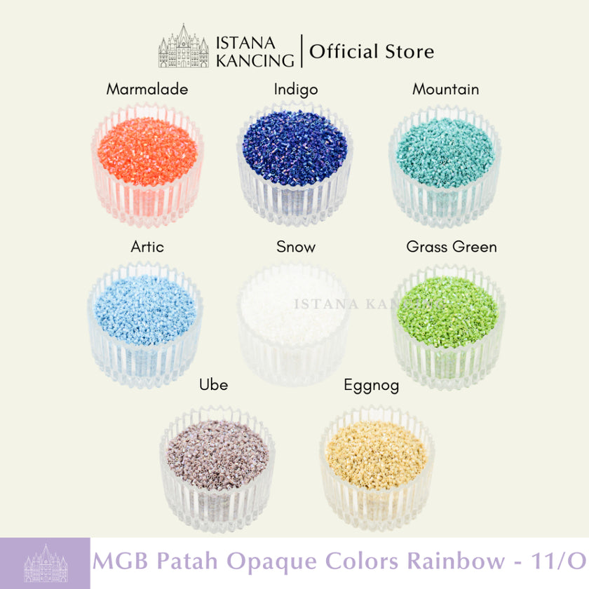 MGB Japan Beads 11/0 Opaque Colors Rainbow
