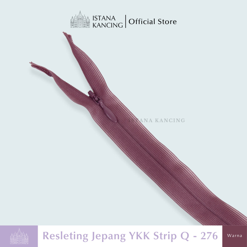 Resleting Tak Terlihat YKK - Strip Q