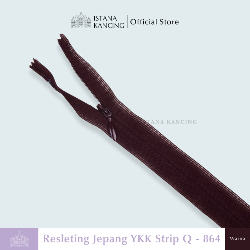 Resleting Tak Terlihat YKK - Strip Q