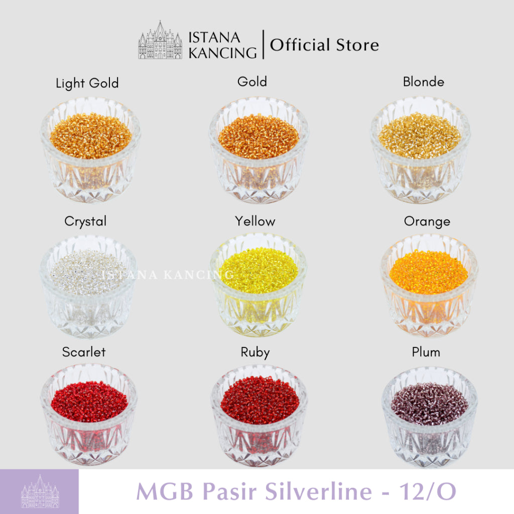 MGB Japan Beads 12/0 Silverline
