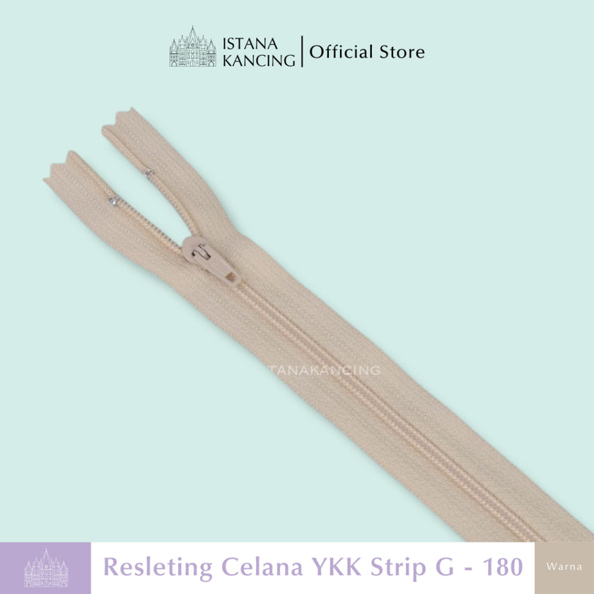 Resleting Celana Strip G YKK - 8 Inch