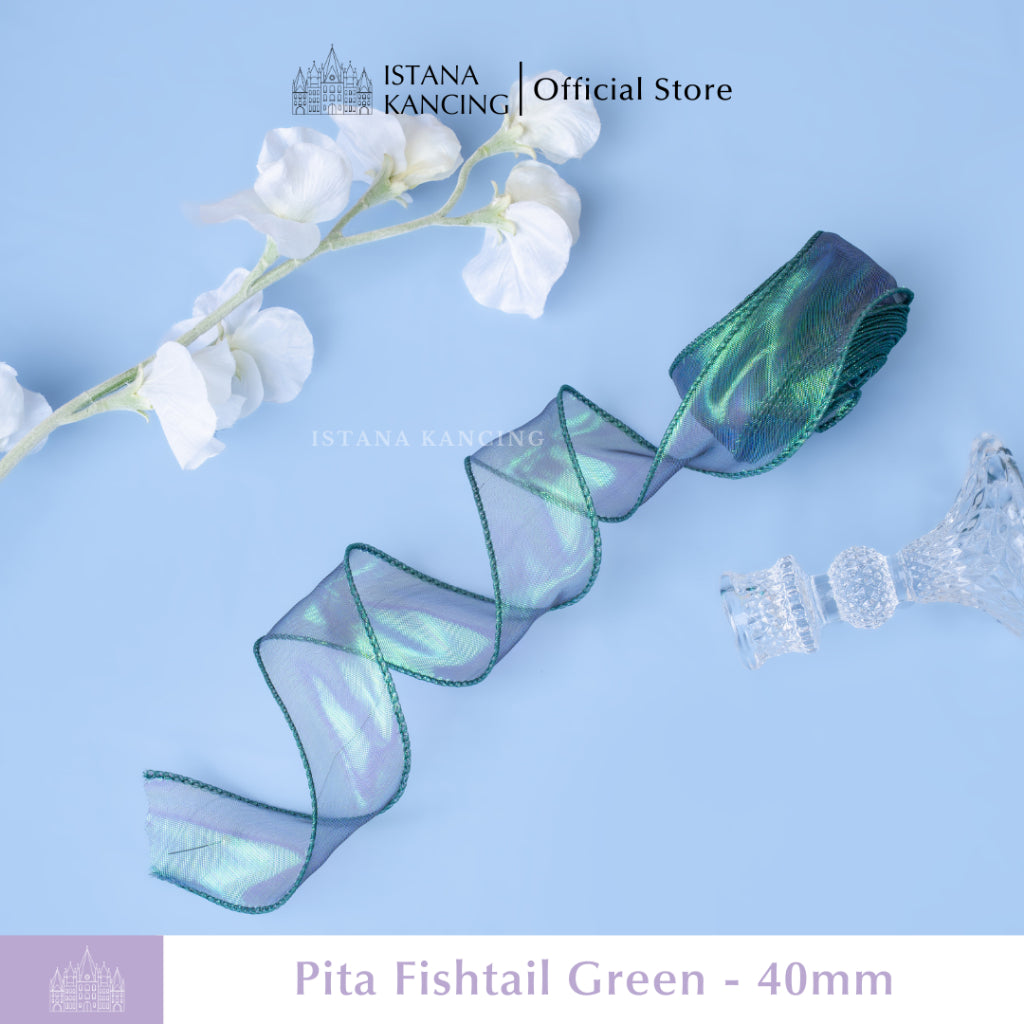Pita Fishtail Hologram Gelombang 40mm