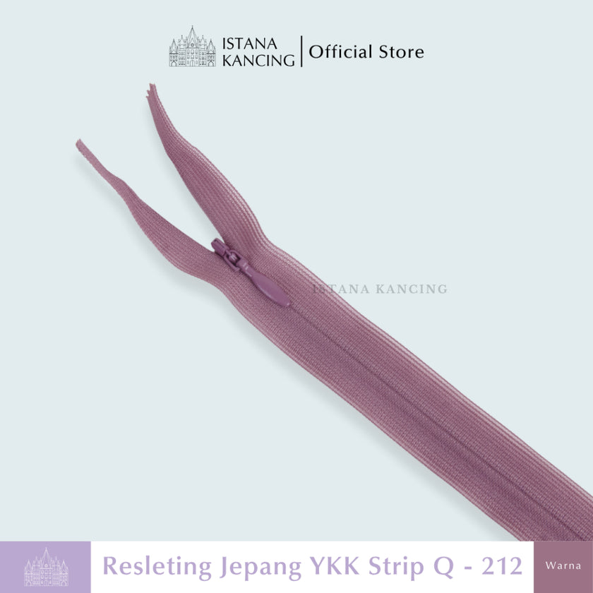 Resleting Tak Terlihat YKK - Strip Q