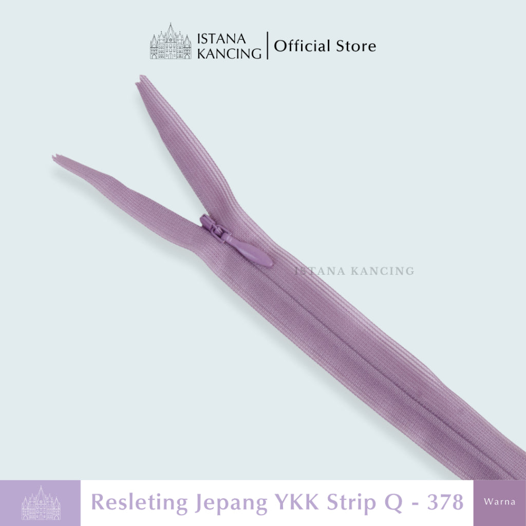 Resleting Tak Terlihat YKK - Strip Q