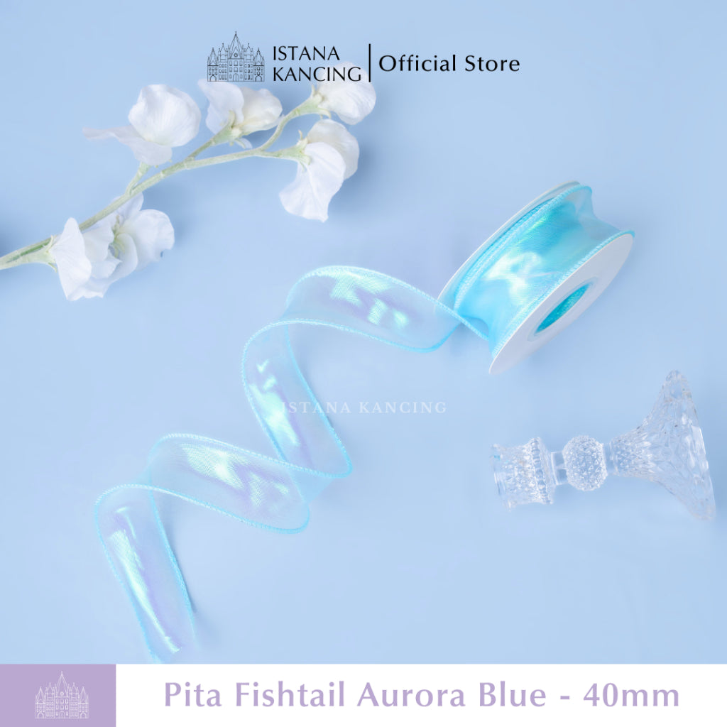 Pita Fishtail Hologram Gelombang 40mm