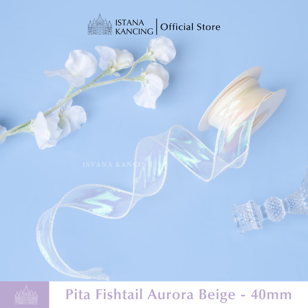 Pita Fishtail Hologram Gelombang 40mm