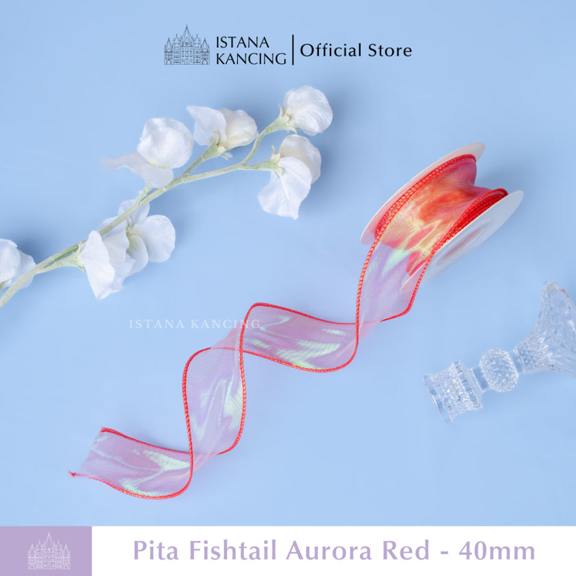 Pita Fishtail Hologram Gelombang 40mm