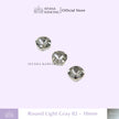 Round 10mm Rhinestone Kristal Cangkang