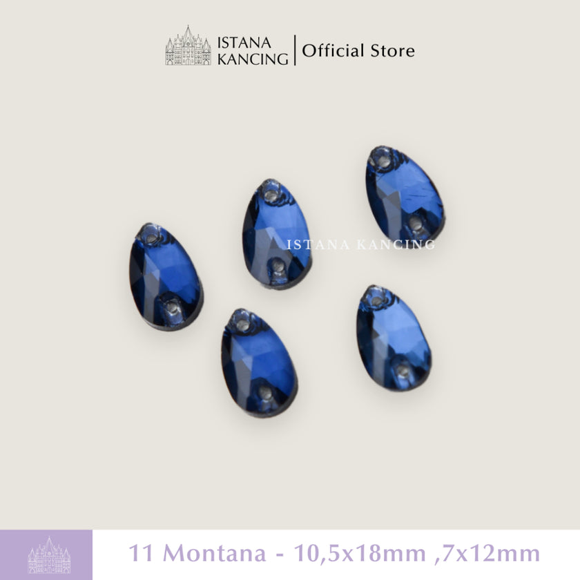 Kristal Jahit Tear Drop