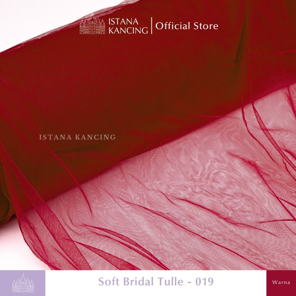 Kain Soft Tulle Lebar 150cm Red Series