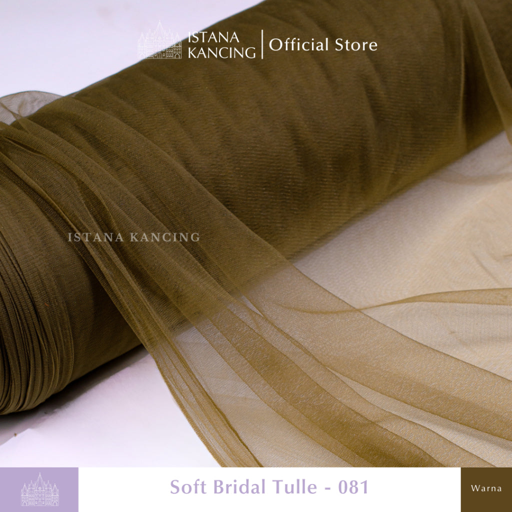 Kain Soft Tulle Lebar 150cm Brown Series