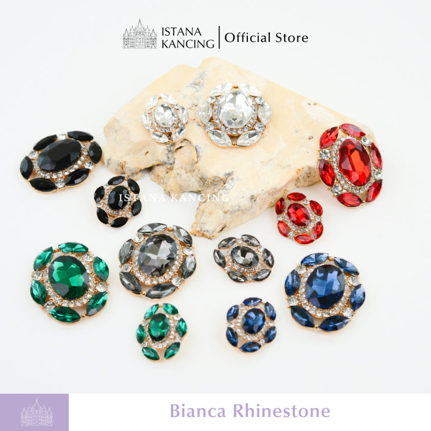 Bianca Rhinestone Button