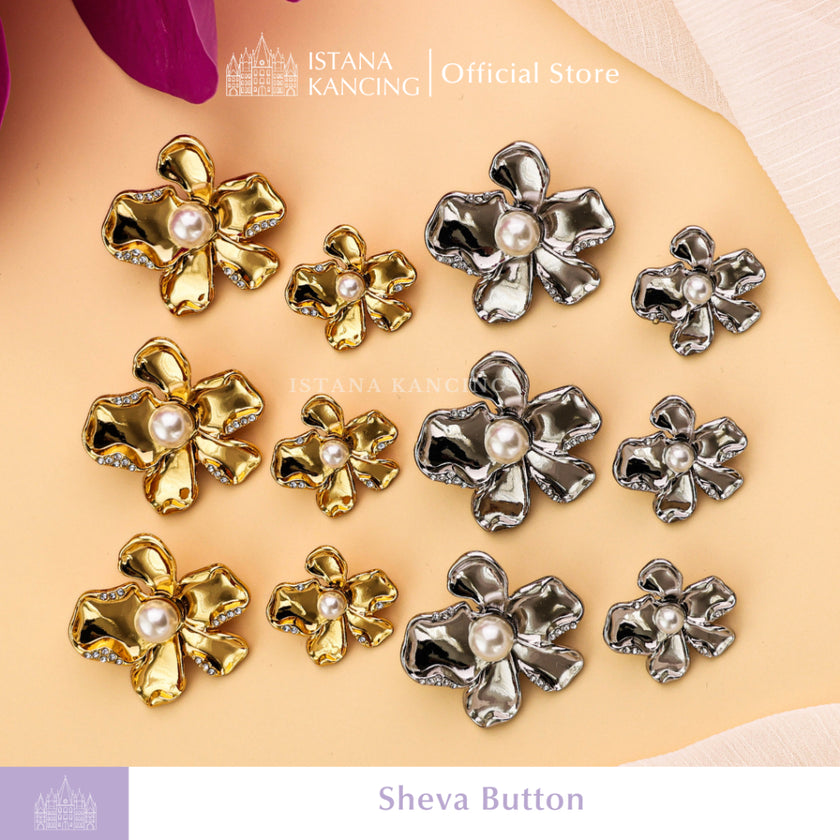 Sheva Flower Button