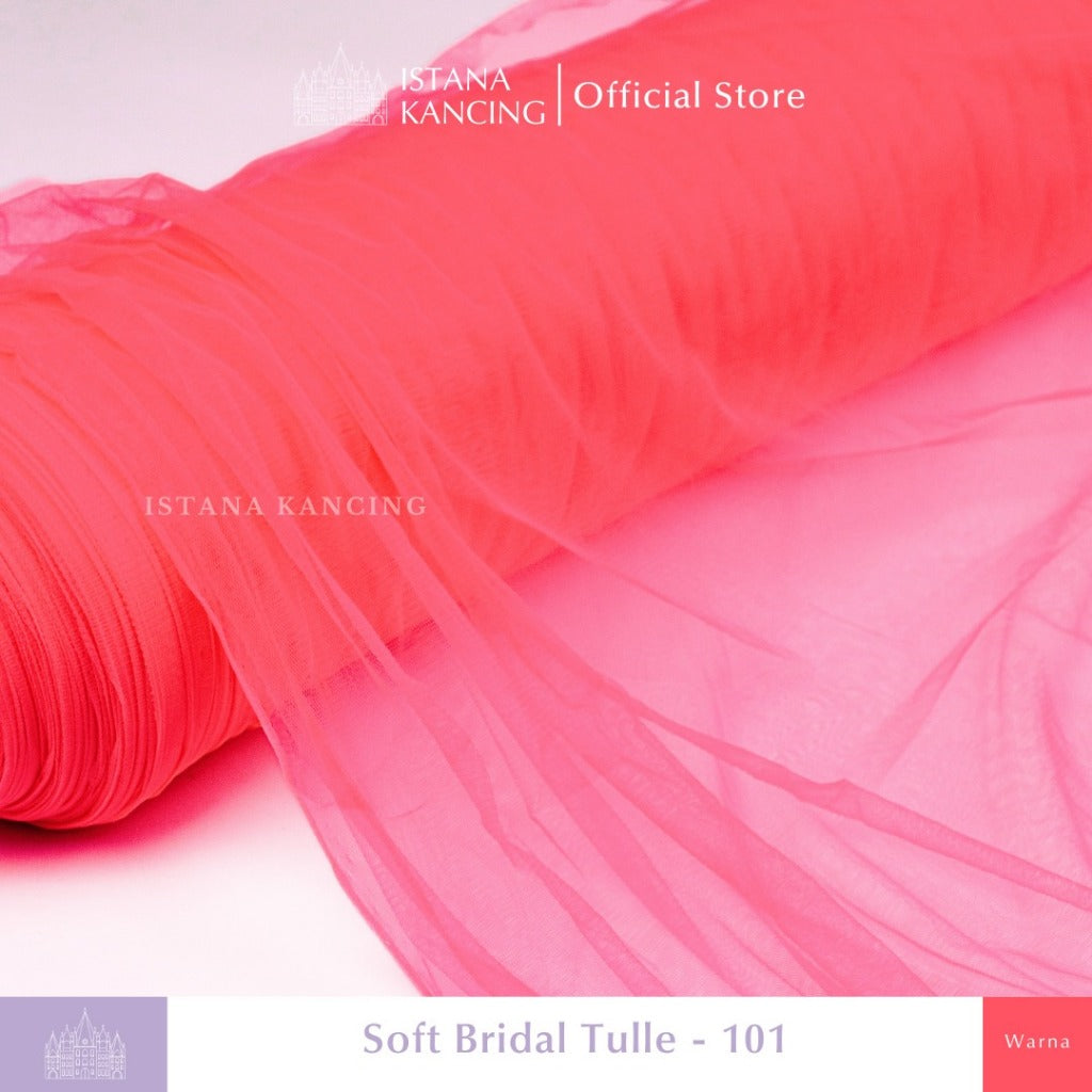 Kain Soft Tulle Lebar 150cm Pink Series