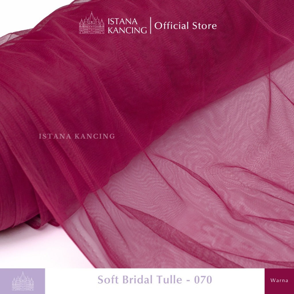 Kain Soft Tulle Lebar 150cm Red Series