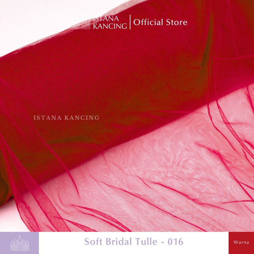 Kain Soft Tulle Lebar 150cm Red Series