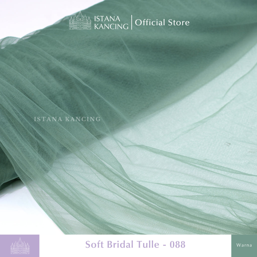 Kain Soft Tulle Lebar 150cm Green Series