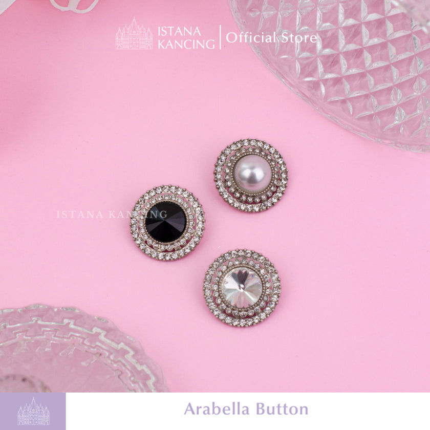 Arabella Rhinestone Button