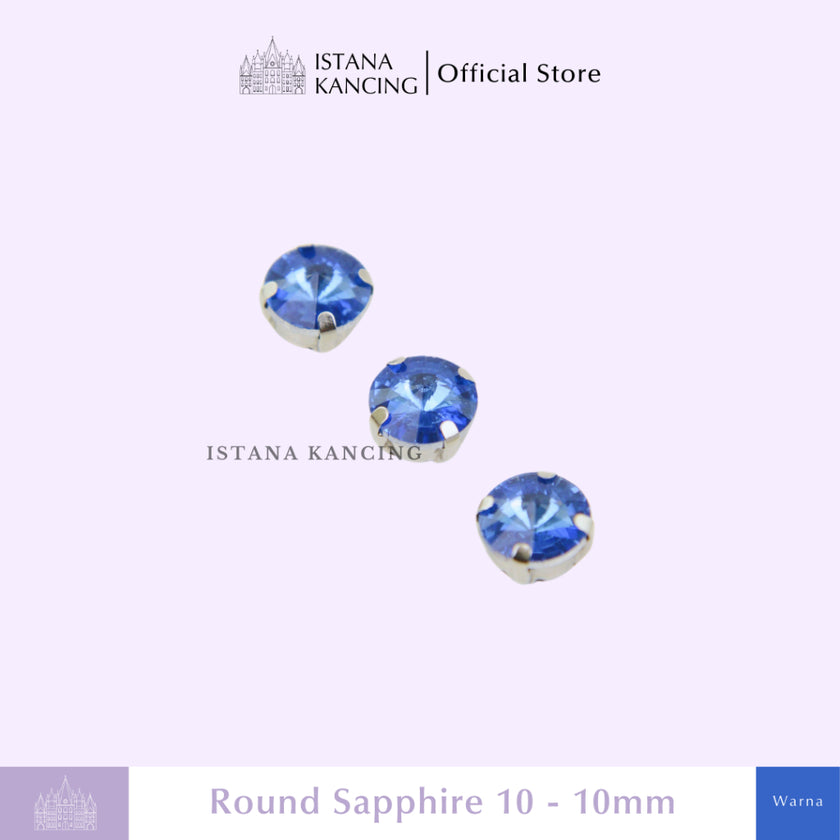 Round 10mm Rhinestone Kristal Cangkang