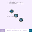 Round 10mm Rhinestone Kristal Cangkang