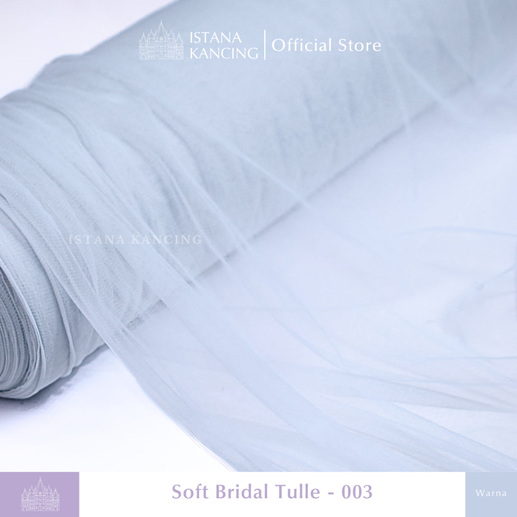 Kain Soft Tulle Lebar 150cm Blue Series
