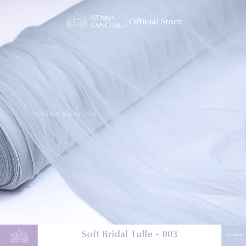 Kain Soft Tulle Lebar 150cm Blue Series