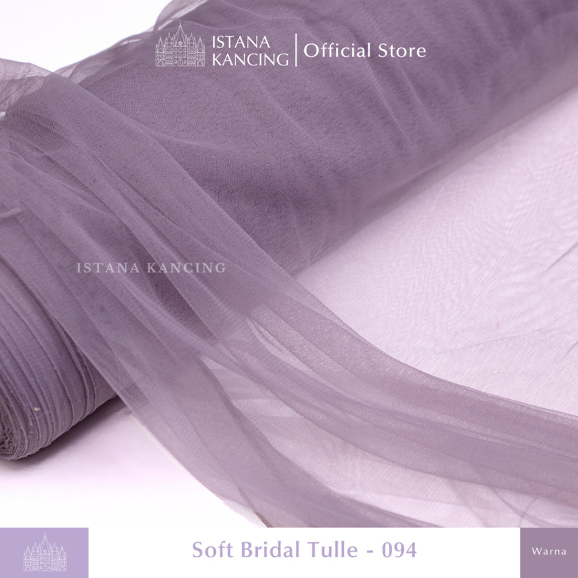 Kain Soft Tulle Lebar 150cm Purple
