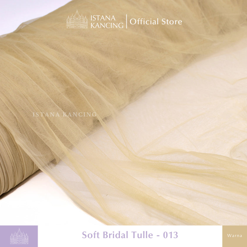 Kain Soft Tulle Lebar 150cm Brown Series