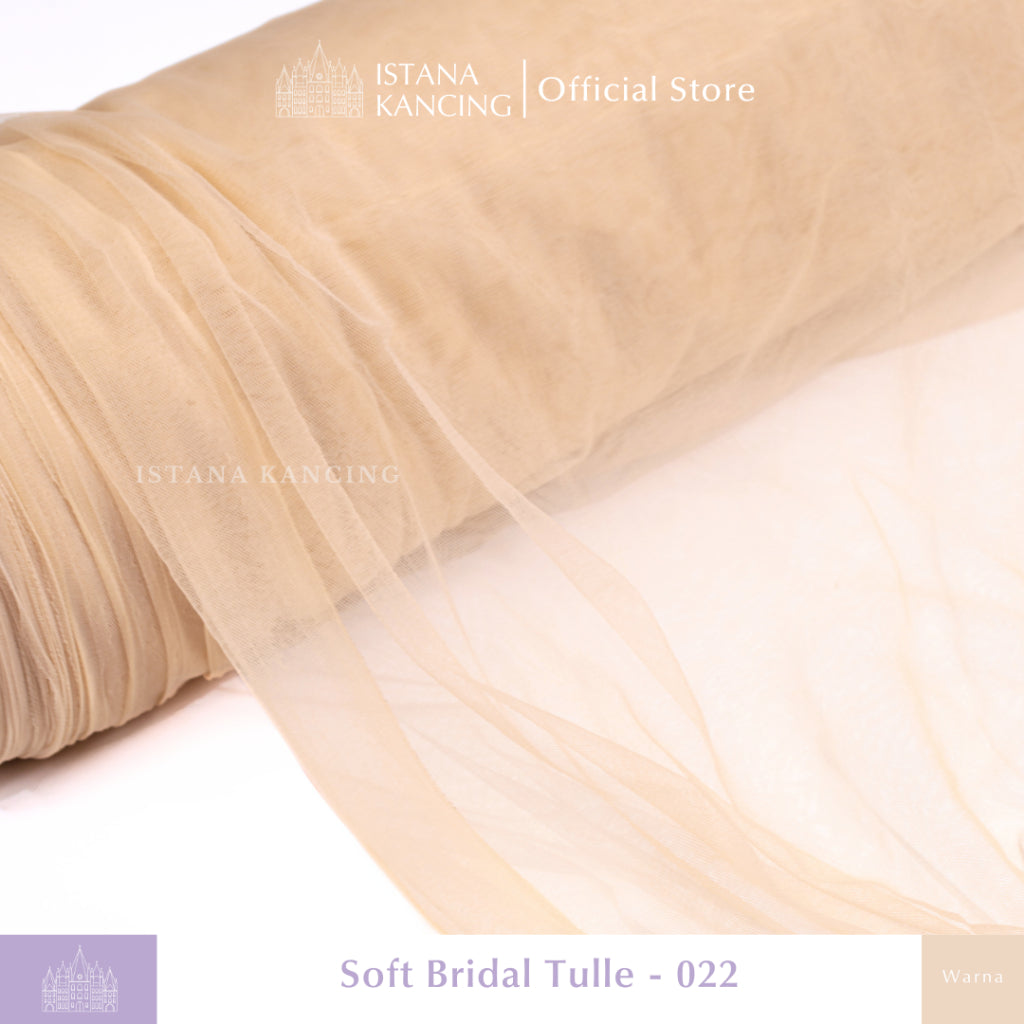 Kain Soft Tulle Lebar 150cm Brown Series