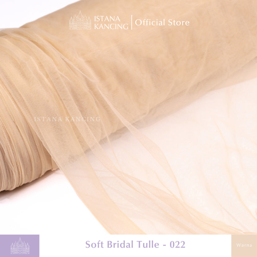 Kain Soft Tulle Lebar 150cm Brown Series