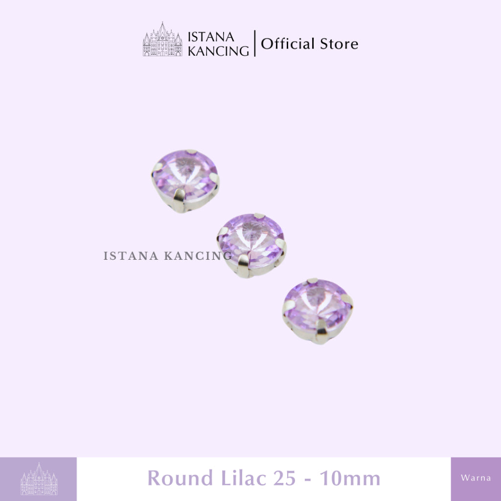 Round 10mm Rhinestone Kristal Cangkang