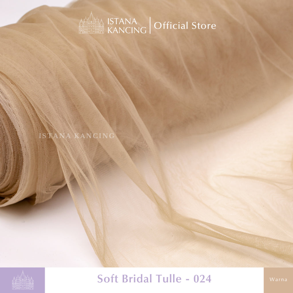 Kain Soft Tulle Lebar 150cm Brown Series