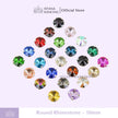 Round 10mm Rhinestone Kristal Cangkang