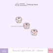 Round 10mm Rhinestone Kristal Cangkang