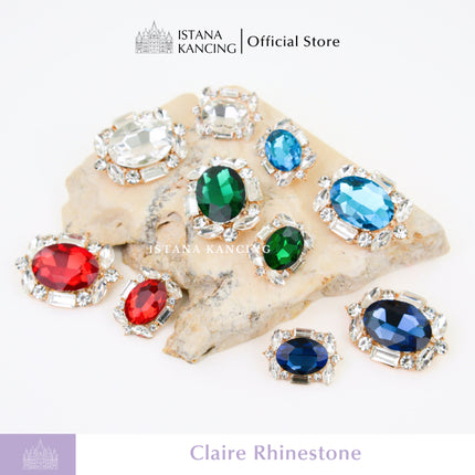 Claire Rhinestone Button