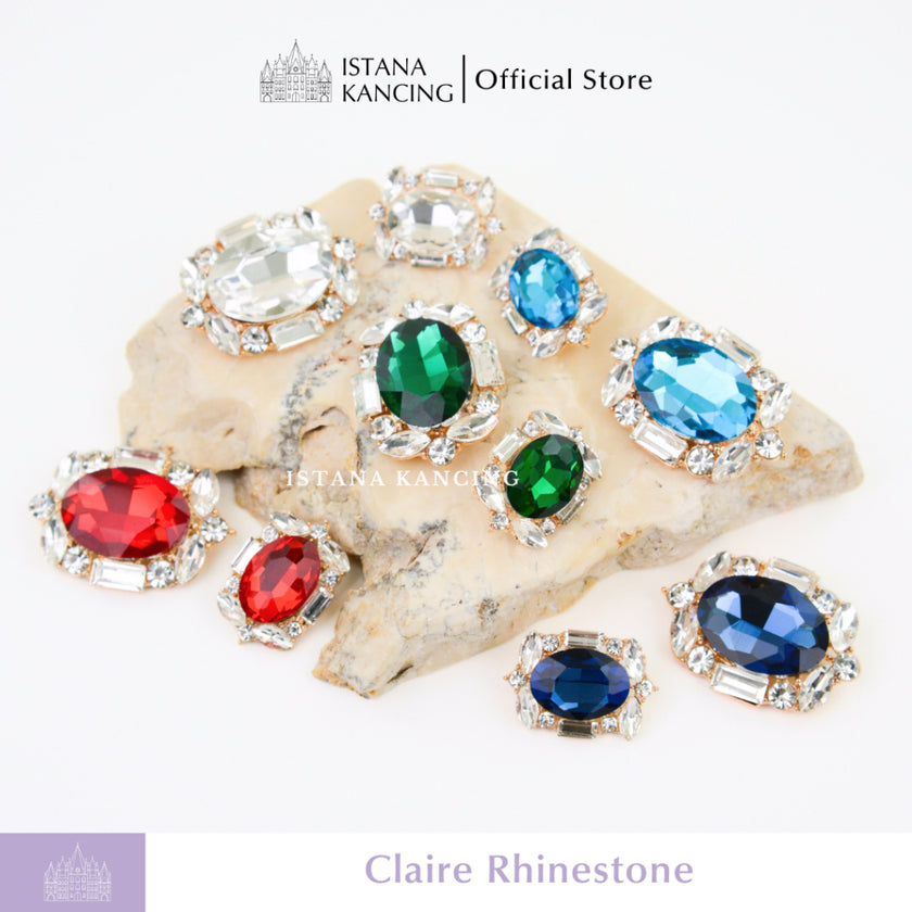 Claire Rhinestone Button