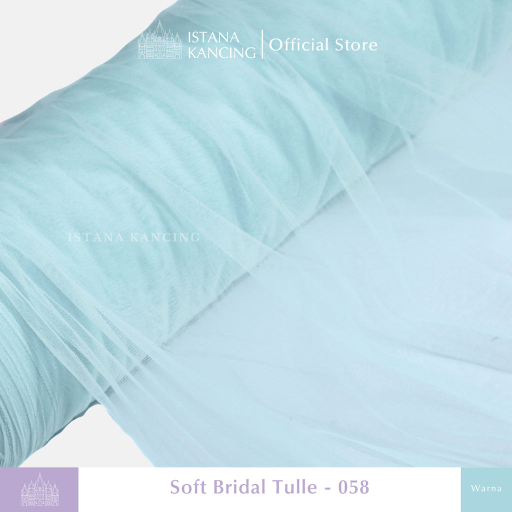Kain Soft Tulle Lebar 150cm Blue Series