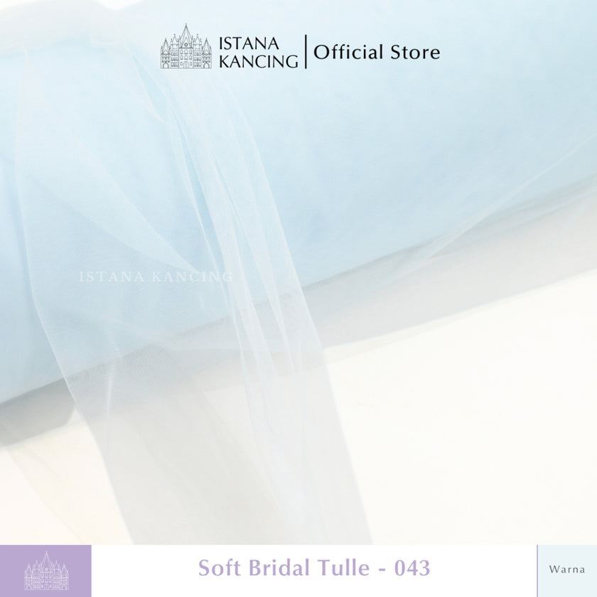 Kain Soft Tulle Lebar 150cm Blue Series