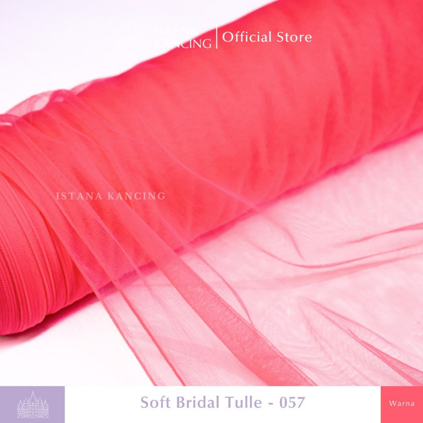 Kain Soft Tulle Lebar 150cm Red Series